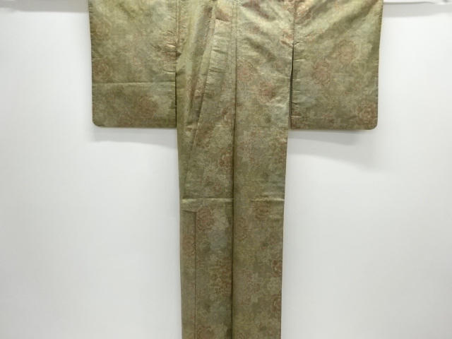  草花模様織出し本場大島紬着物